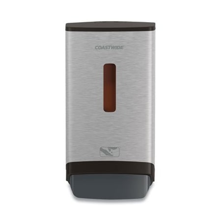 Coastwide Professional J SERIES MANUAL HAND SOAP DISPENSER, 1,200 ML, 6.02 X 4.01 X 11.59, BLACK/METALLIC 24405520